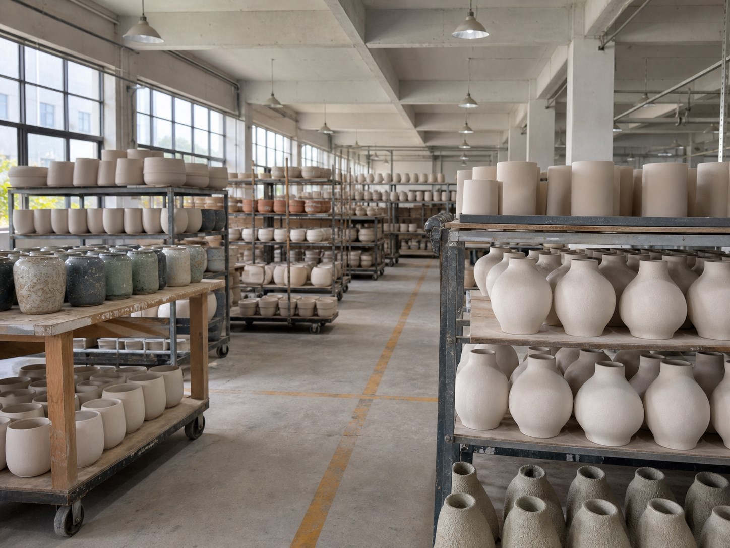 Quality control details during ceramic production