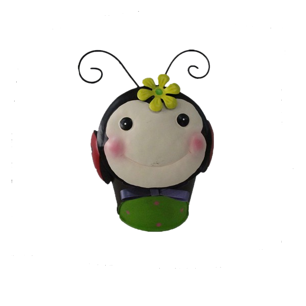 Insect Ladybug Flower Planter Pot for Garden Decor from the Youli collection by Xiamen Youli