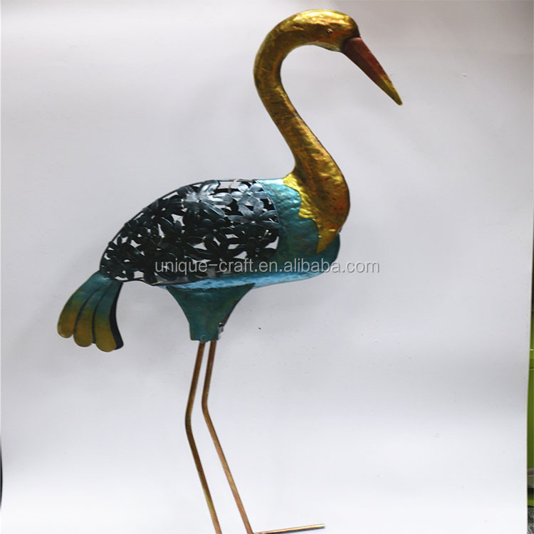Wholesale Metal Crane Statue Garden Decoration with String Light Inside from the Youli collection by Xiamen Youli