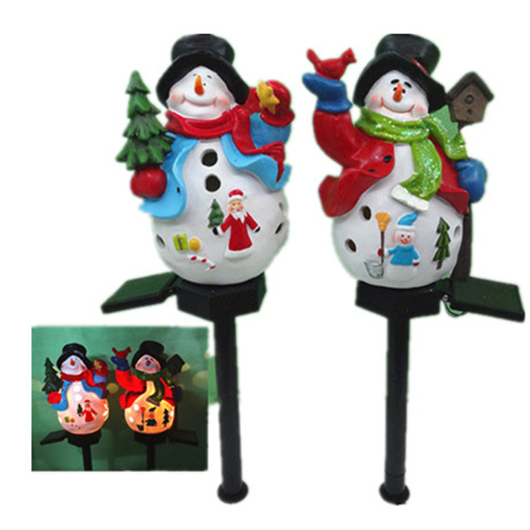 Red Color Christmas Outdoor Decoration Hollow Out Snowmen Shape in Christmas, item UC-4277