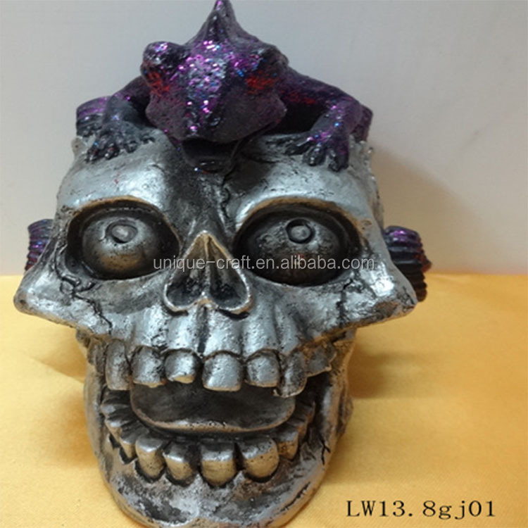 Polyresin Eco-Friendly,lighted Resin Material Polyresin Skull from the Youli collection by Xiamen Youli
