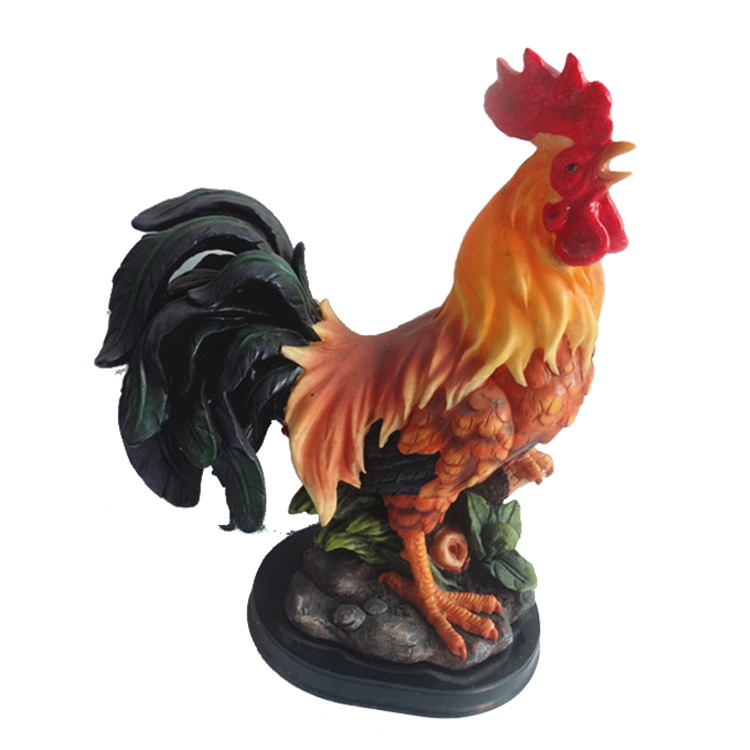 Antique Style Home Decorative Colorful Statues Resin Rooster from the Youli collection by Xiamen Youli