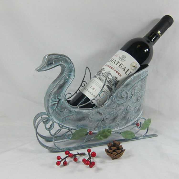 Antique Metal Duck Wine Holder/Shelf from the Youli collection by Xiamen Youli