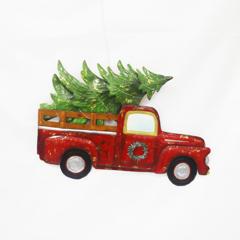 Metal Christmas Small Truck Car Decoration LED Hanging Decoration from the Youli collection by Xiamen Youli
