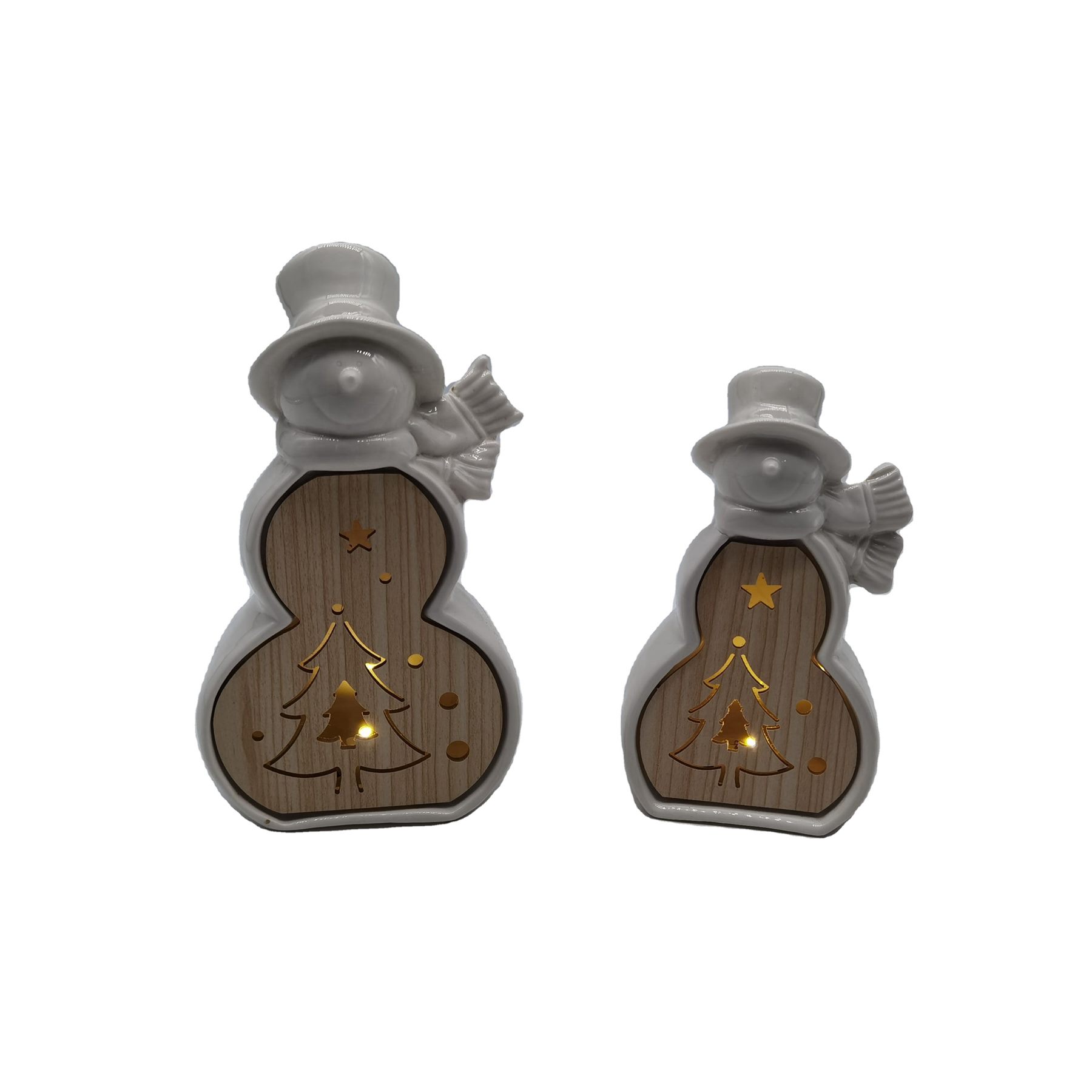Ceramic Santa Claus Snowman Christmas Tree Home Decoration from the Youli collection by Xiamen Youli