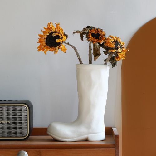 Cowboy Boot Ceramic Vase from the Youli collection by Xiamen Youli