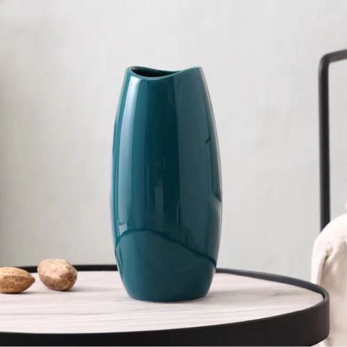 Green Ceramic Vase from the Youli collection by Xiamen Youli