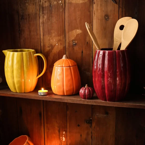 Pumpkin Ceramic Dinnerware Set from the Youli collection by Xiamen Youli