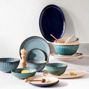 European Dinnerware Bowls Plates and Cups from the Youli collection by Xiamen Youli