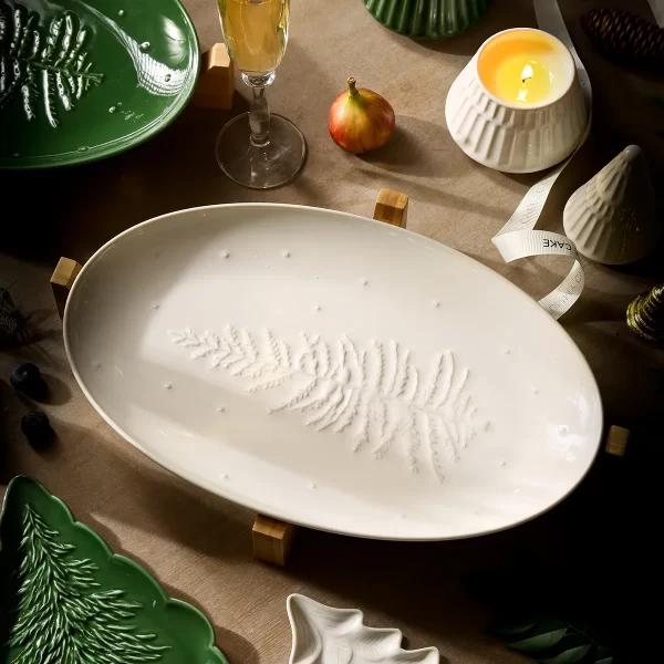 Green Christmas Tableware Deer Tree from the Youli collection by Xiamen Youli