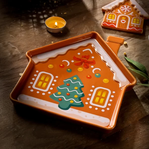 Gingerbread Ceramic Plate and Mug from the Youli collection by Xiamen Youli