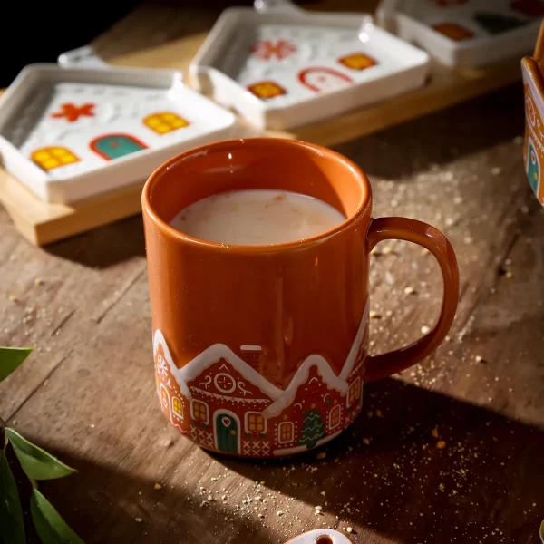 Gingerbread Village Ceramic Dinnerware from the Youli collection by Xiamen Youli