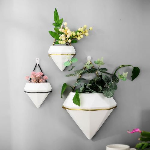Ceramic Wall Planters from the Youli collection by Xiamen Youli