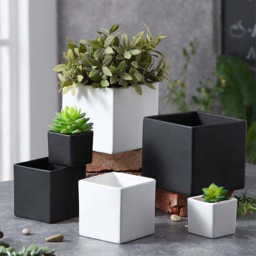Ceramic Rectangular Planter from the Youli collection by Xiamen Youli