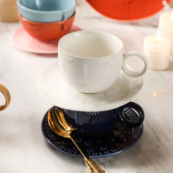 Refined Ceramic Dinnerware Face Pattern 4 from the Youli collection by Xiamen Youli