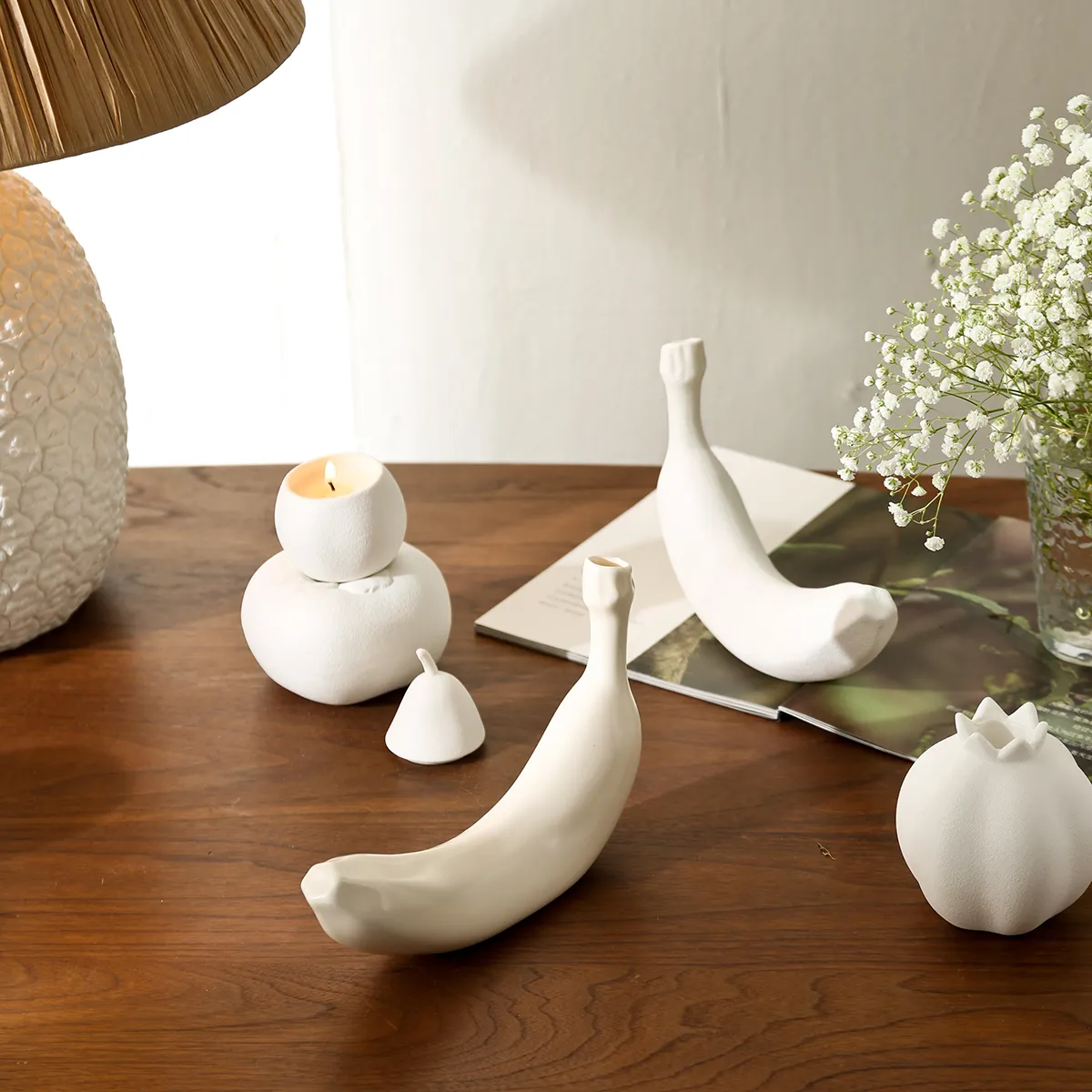 Fruit Shape Ceramic Candle Jars with Lids 2 from the Youli collection by Xiamen Youli
