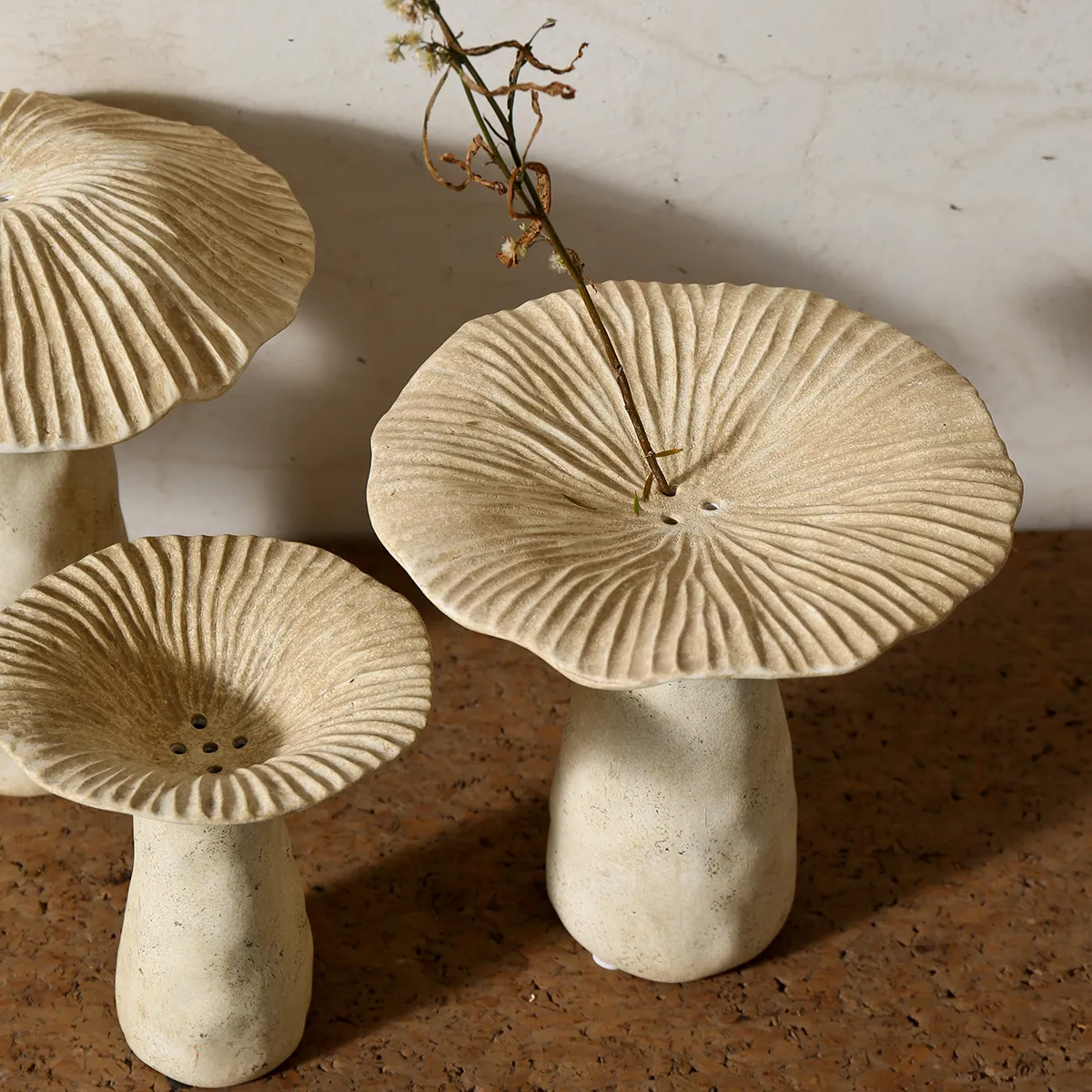 Mushroom Shape Ceramic Bud Vases 1 from the Youli collection by Xiamen Youli