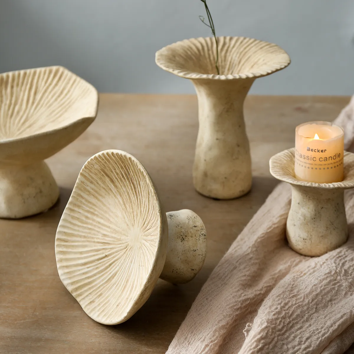 Mushroom Shape Ceramic Bud Vases 4 from the Youli collection by Xiamen Youli