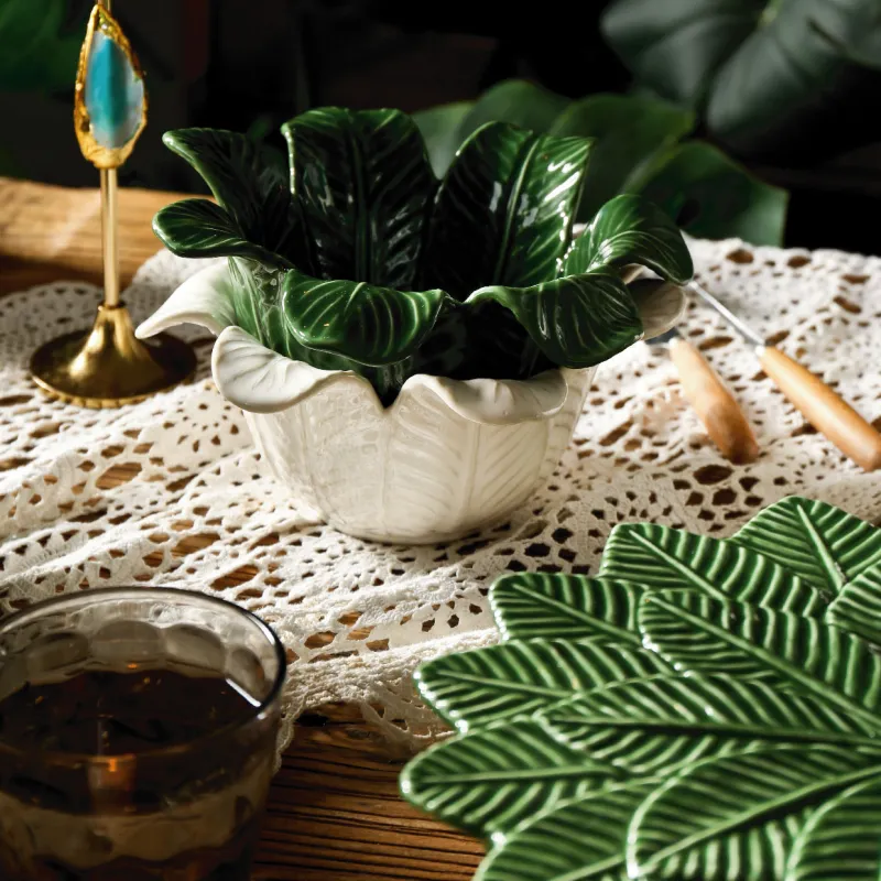 Natural Leaf Shape Porcelain Dinnerware 3 from the Youli collection by Xiamen Youli