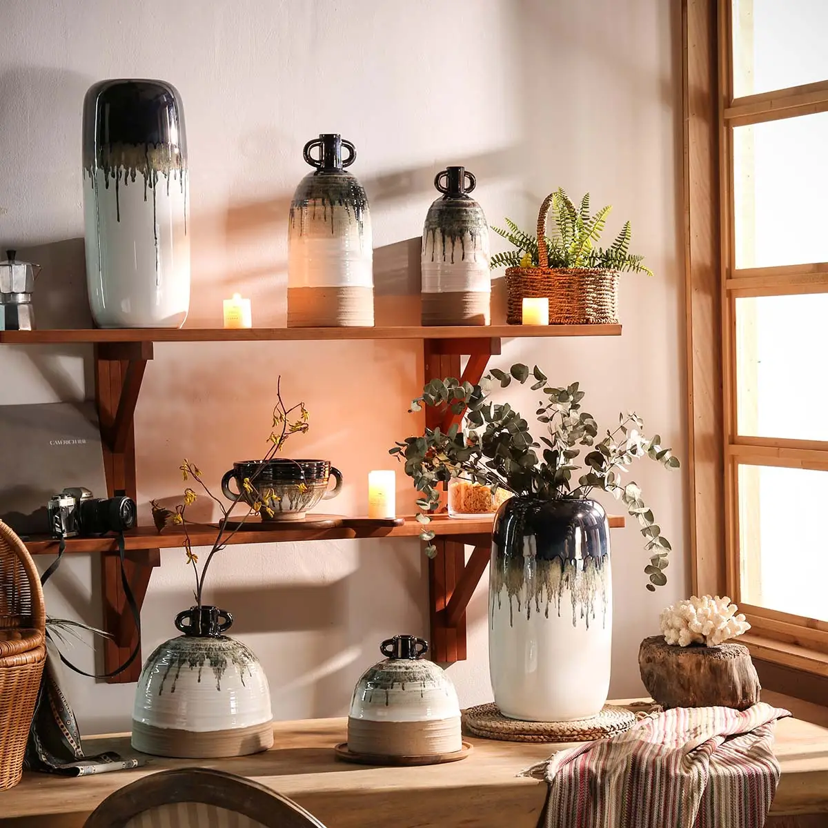 Flambe Glaze Ceramic Flower Vases 1 from the Youli collection by Xiamen Youli