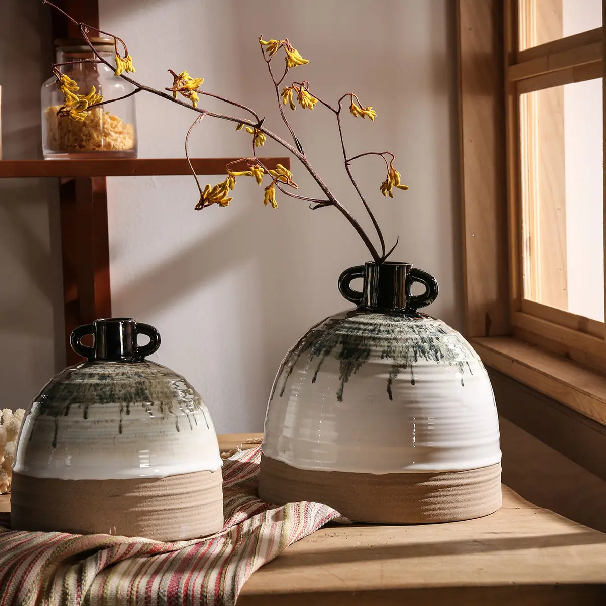 Flambe Glaze Ceramic Flower Vases 3 from the Youli collection by Xiamen Youli
