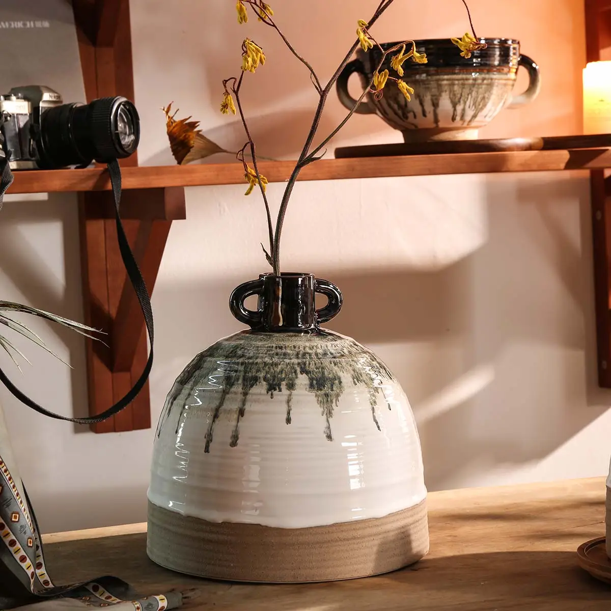 Flambe Glaze Ceramic Flower Vases 4 from the Youli collection by Xiamen Youli