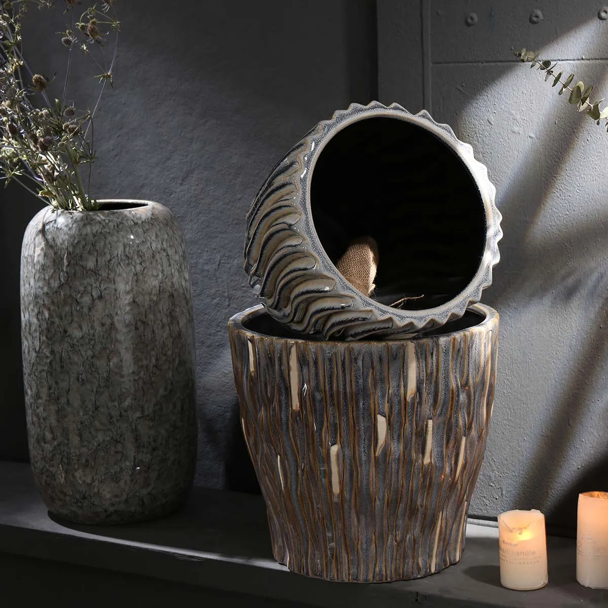 Kiln Change Ceramic Plant Pots and Vases 2 from the Youli collection by Xiamen Youli