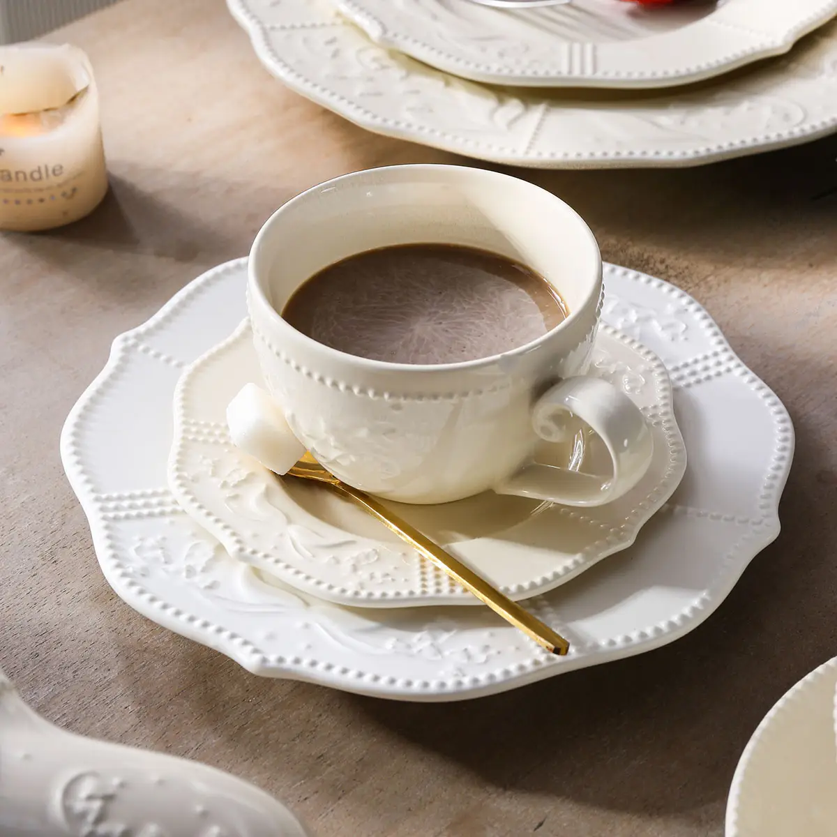 Marble Look Ceramic Coffee Mugs 4 from the Youli collection by Xiamen Youli