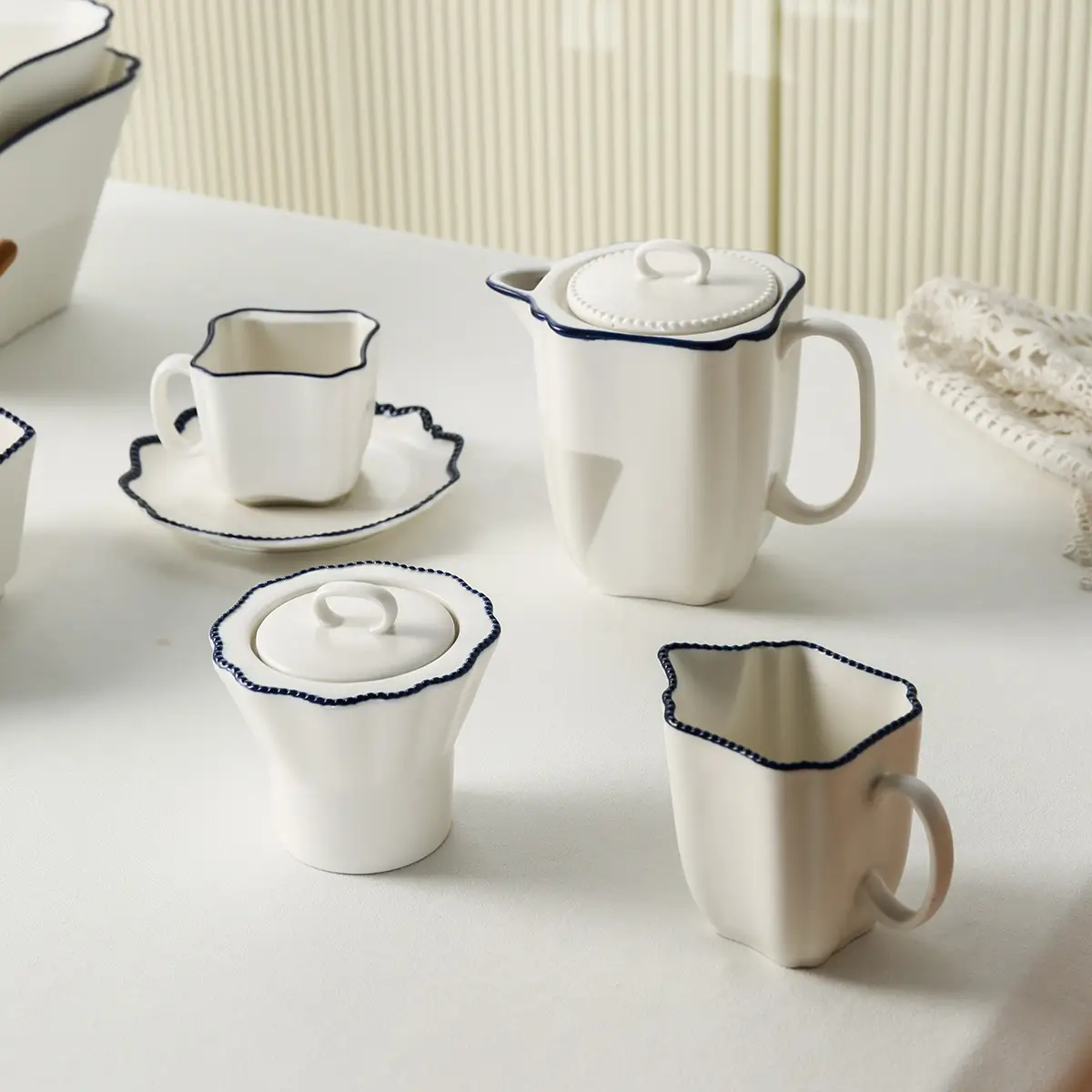 Cream Color Ceramic Coffee Mugs 3 from the Youli collection by Xiamen Youli