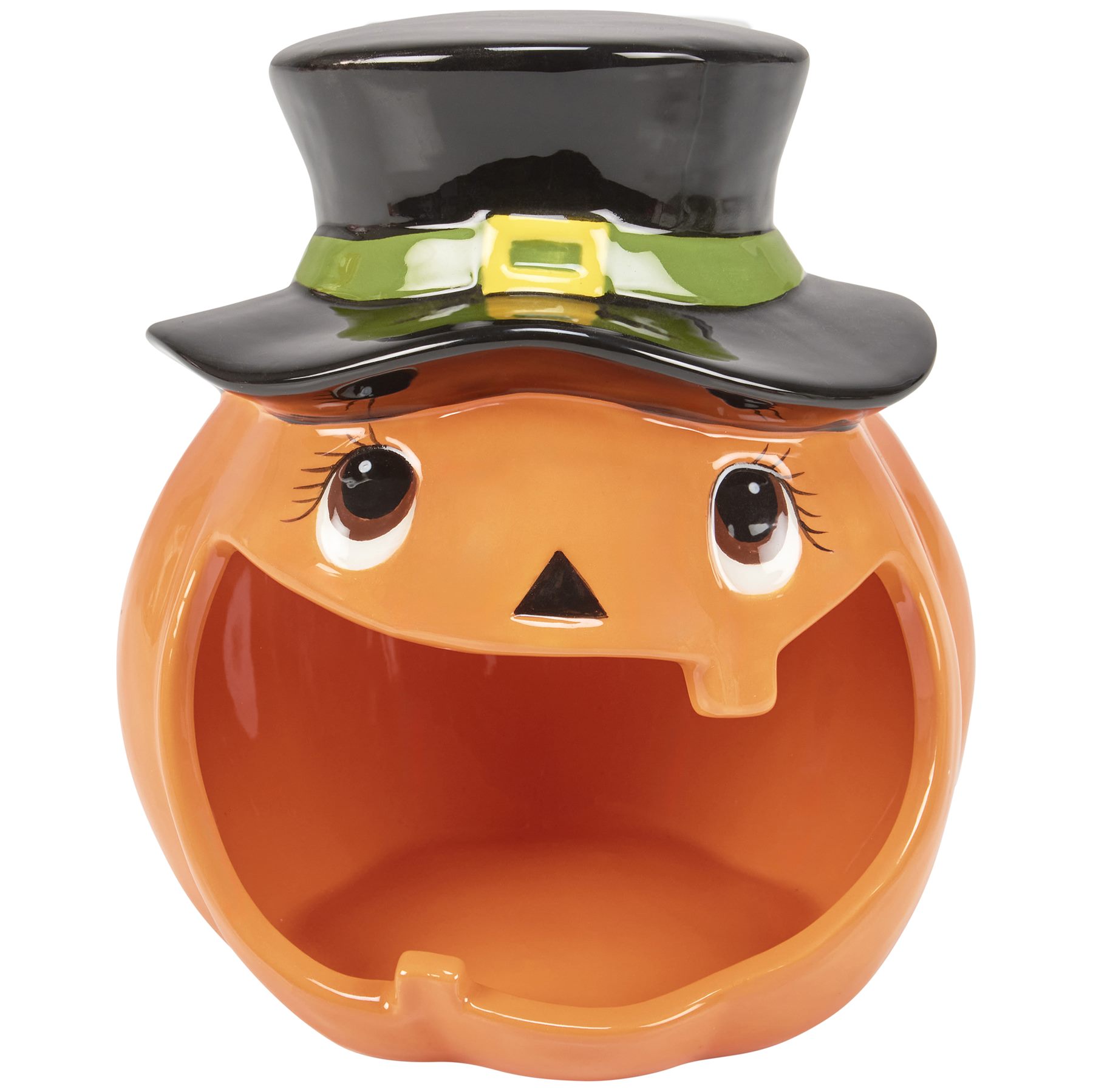 Jack O Lantern Ceramic Candle Holder from the Youli collection by Xiamen Youli