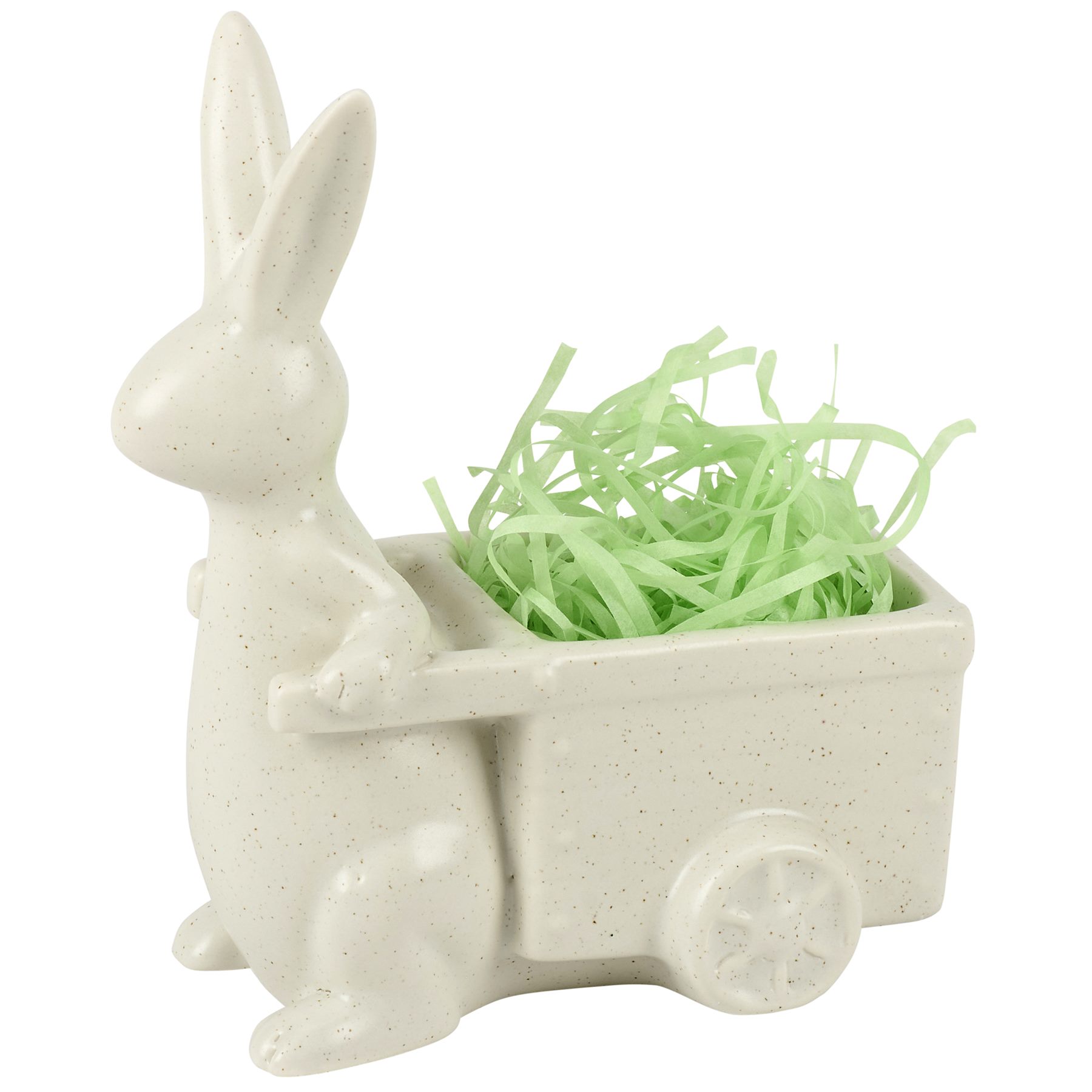 Bunny Cart Ceramic Pot from the Youli collection by Xiamen Youli