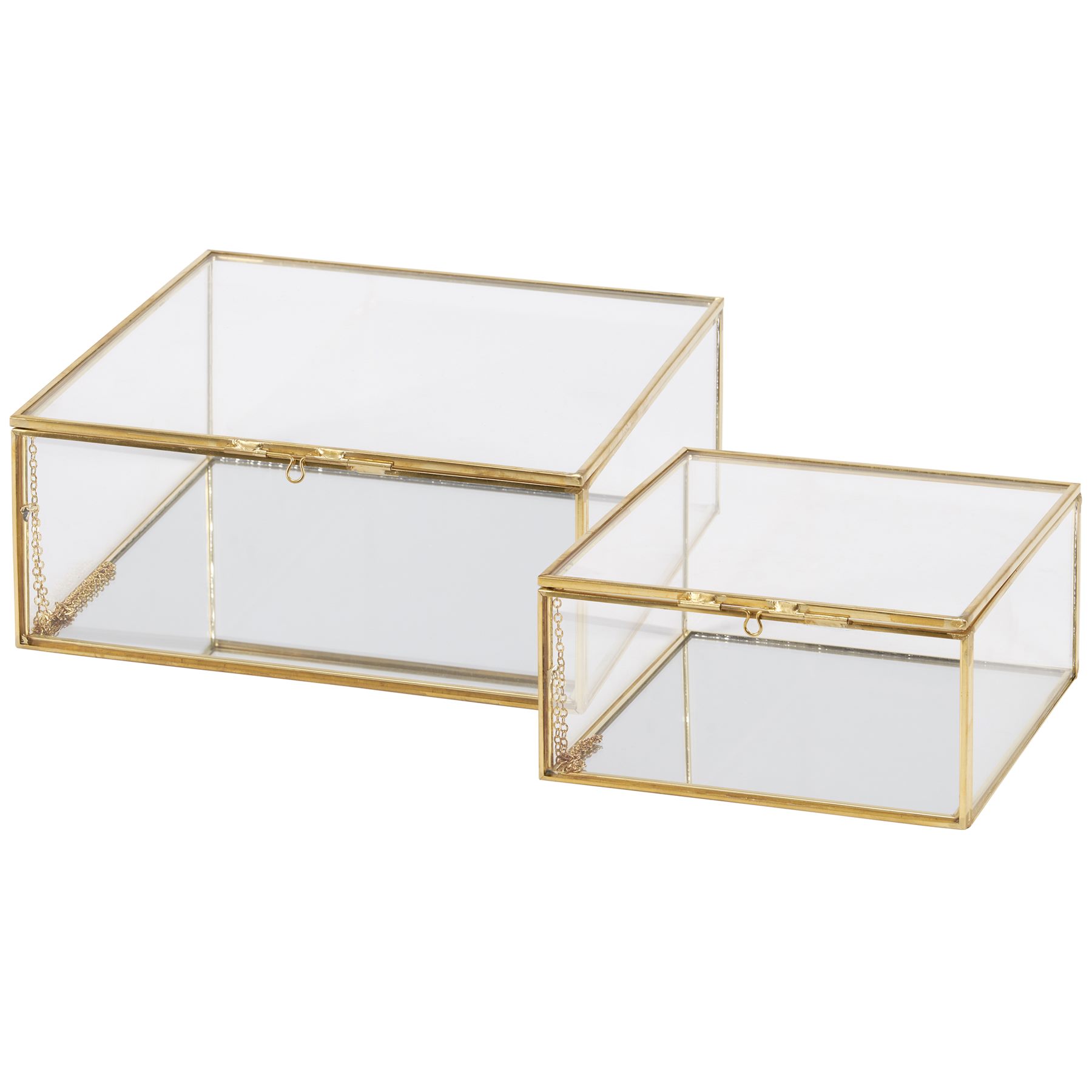 Glass Square Hinged Box Set from the Youli collection by Xiamen Youli