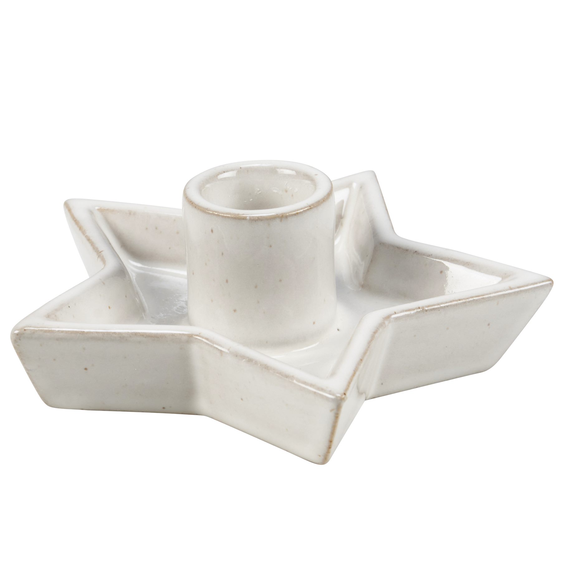 Star Stoneware Candle Holder