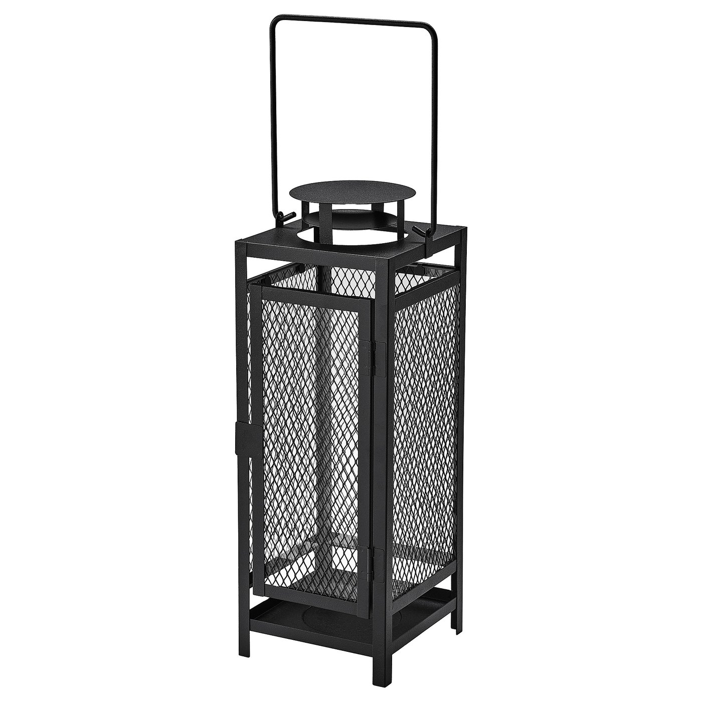BERGGRAN Anthracite Metal Lantern for Pillar Candle from the Youli collection by Xiamen Youli