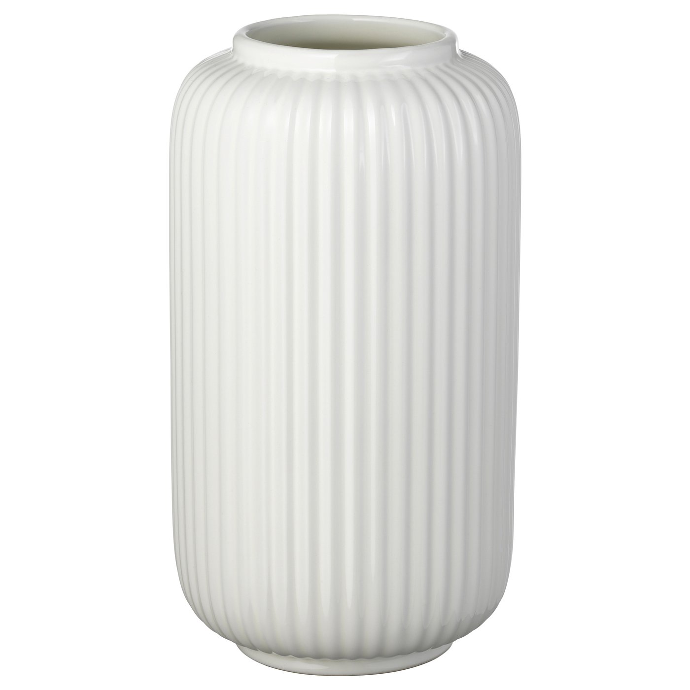STILREN White Glazed Stoneware Vase