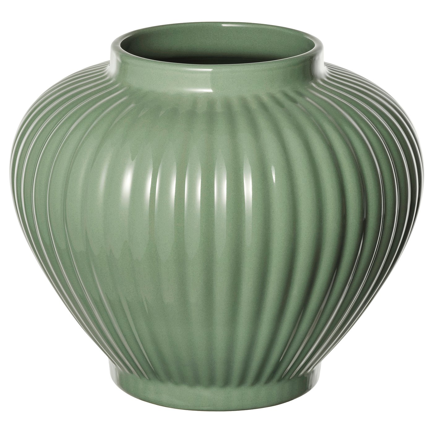 PELARBJORK Gray Green Glazed Stoneware Vase