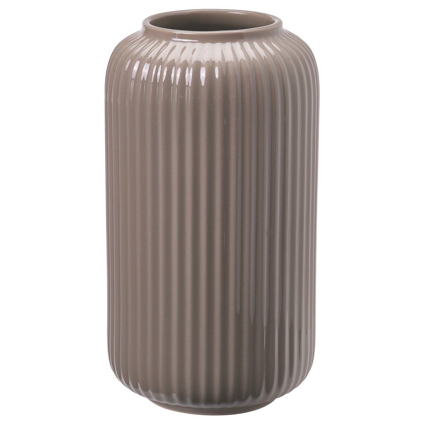 STILREN Dark Gray Beige Stoneware Vase from the Youli collection by Xiamen Youli