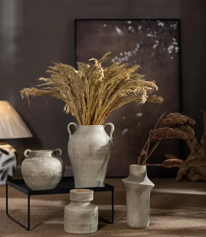 Handcrafted Wabi Sabi Stoneware Vase Collection