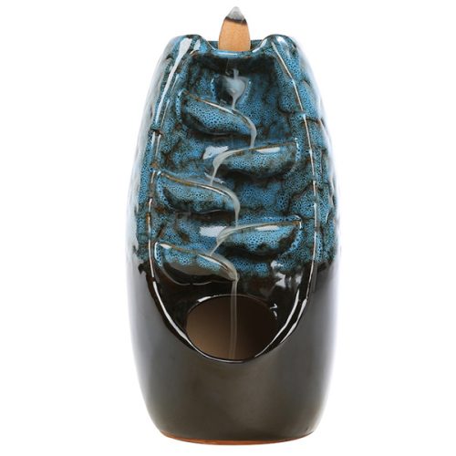 Blue Black Reactive Glaze Ceramic Incense Burner from the Youli collection by Xiamen Youli