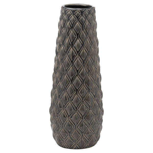 Tall Aged Stone Textured Ceramic Vase from the Youli collection by Xiamen Youli