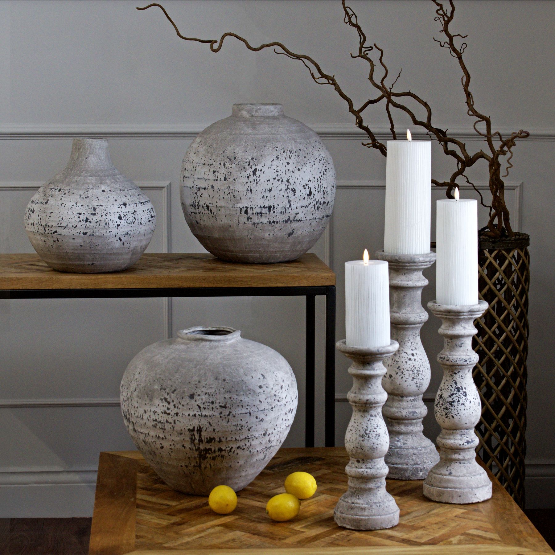 Speckled Stone Ceramic Vase Collection from the Youli collection by Xiamen Youli