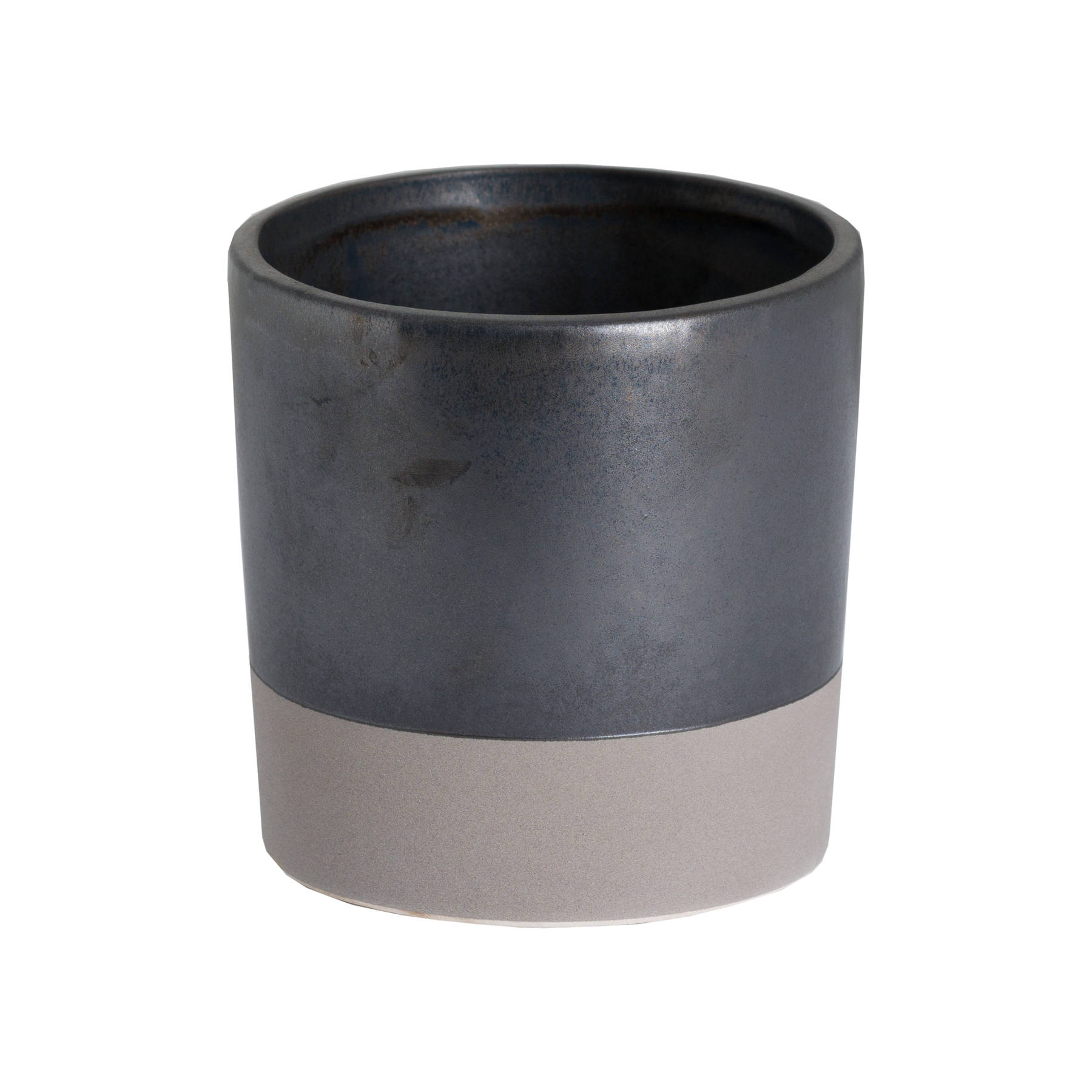 Charcoal Two Tone Ceramic Planter from the Youli collection by Xiamen Youli