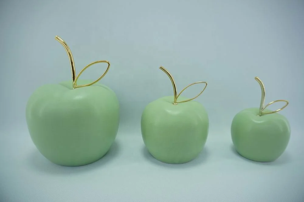 Ceramic Artificial Fruit Apple and Pear Colorful Tabletop Alternate Product View