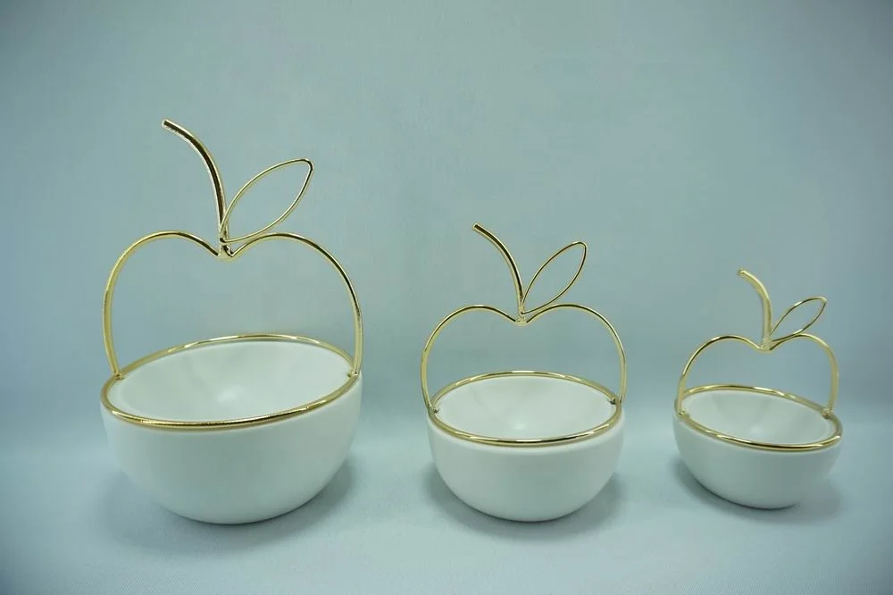 Ceramic Artificial Fruit Apple and Pear Colorful Tabletop Additional Product View