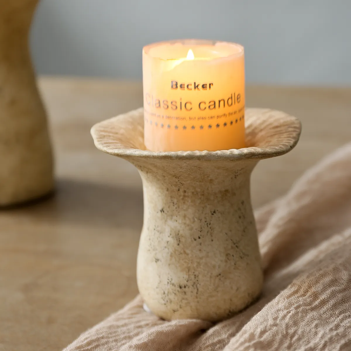 Ceramic Candle Holder Collection 3 Shape and Finish View